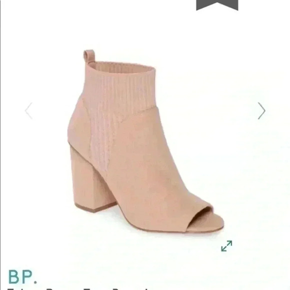 BP Blush Peep Toe Booties! 9 - Picture 1 of 8